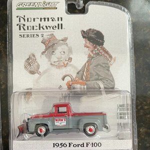 Greenlight Norman Rockwell Norm's Snow Removal F100 1:64 Scale New in Package